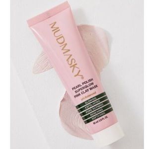 NWT MUDMASKY Pearl Polish Super Glow Pink Clay Mask